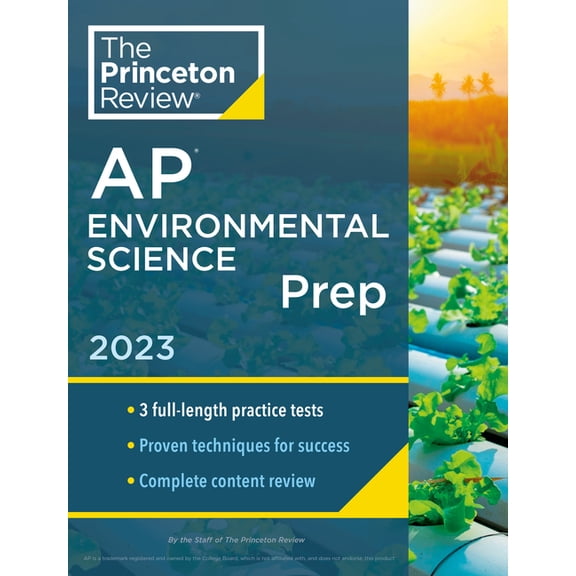 College Test Preparation: Princeton Review AP Environmental Science Prep, 2023: 3 Practice Tests   Complete Content Review   Strategies & Techniques (Paperback)