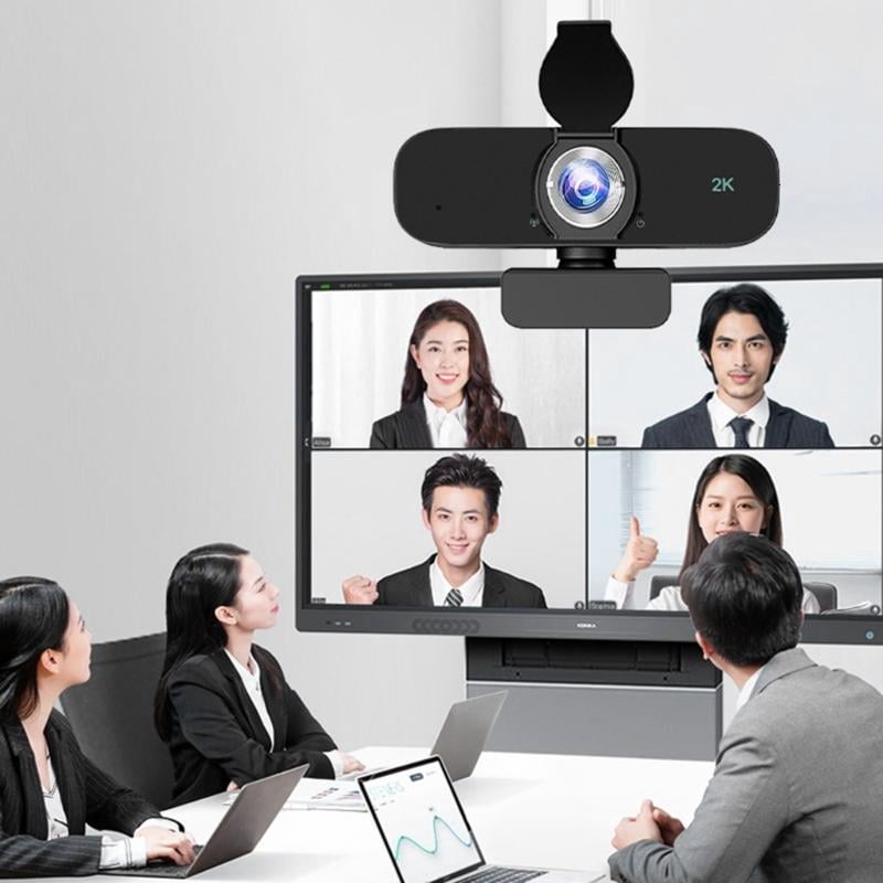 CEORPER 1080P 2K 4K Resolution Webcam Noise Cancelling Microphones and Tripods Mount