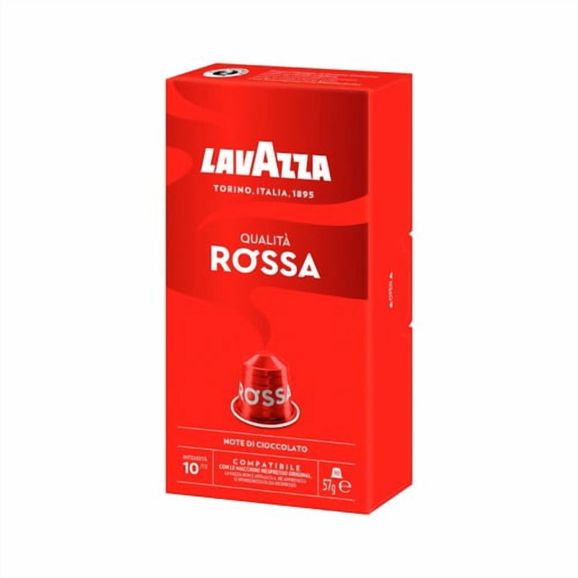 Lavazza Qualita Rossa Aluminium Nespresso Compatible Capsules, 10 pods per pack, British Import (Pack of 3)