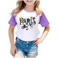 thumbnail image 1 of Toddler Boys Summer Tops Tees Casual Color Block Games Printed Raglan Short Sleeved T Shirt Daily Spring Shirts For Kid 3-4 T, 1 of 4