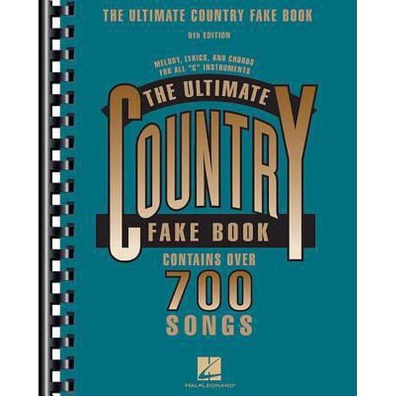 Pre-Owned The Ultimate Country Fake Book 700  Songs for Piano, Guitar & Vocal Sheet Music with Chords & Lyrics (Paperback) by Hal Leonard Corp