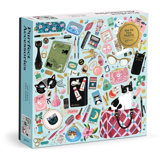 Puzle Galison Purrfect Accessories, 500 piezas