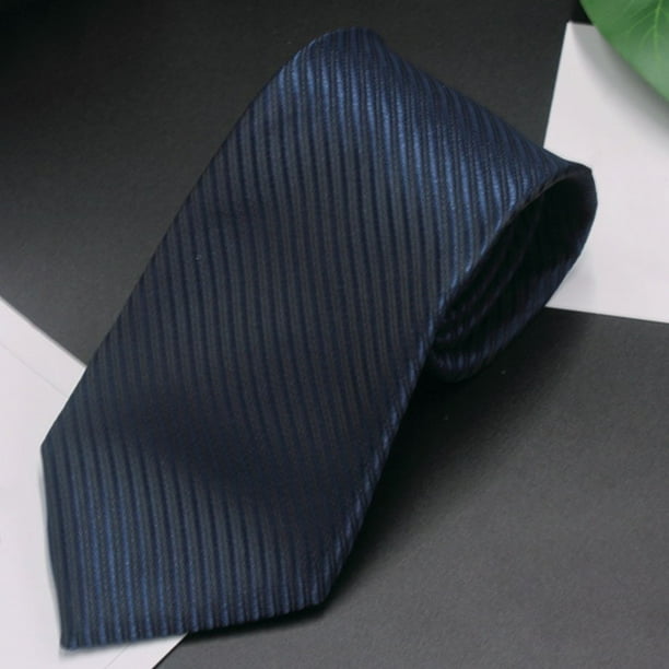 Camisa de vestir de negocios de moda para hombre, corbata de poliéster lisa de 8 cm, corbata de poliéster para hombre