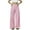 Pink, variant on Telankuip Womens Striped High Waist Wide Leg Long Pants Fall Winter Elastic Waisted Straight Casual Trousers for Women 2025 Fashion Soft Cozy Workout Pants for Daily Wear Pink XL
