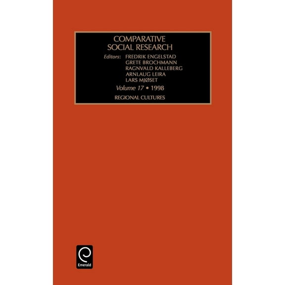 Comparative Social Research Regional Cultures, Book 17, (Hardcover)