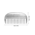 thumbnail image 2 of CATIEBYE Aluminum Pet Hair Removal Massage Comb Portable Wide Tooth Tool For Cats 1Pack, 2 of 6
