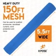 thumbnail image 4 of Construction Safety Debris Netting - 150 Ft Temporary Material Roll, 1/4" Mesh Scaffold Net Enclosure, Barricade, Visibility Barrier, Fencing Roll, Heavy Duty Fire Retardant 5.5 ft x 150 ft, Blue, 4 of 4