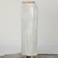 thumbnail image 6 of A Line Sequin Maxi Skirt Women High Waist Straight Shiny Split Maxi Skirt Female Streetwear Skirt Skirt with Pockets Womens Pencil Skirt Leather Skirt Sweater Skirt Swimsuit Wrap Skirt Skirt Spray, 6 of 6