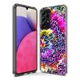 thumbnail image 3 of MUNDAZE Samsung Galaxy A71 4G Shockproof Clear Hybrid Protective Phone Case Vibrant Pink Purple Tie Dye Summer Leopard Swirl Rainbow Cover, 3 of 5