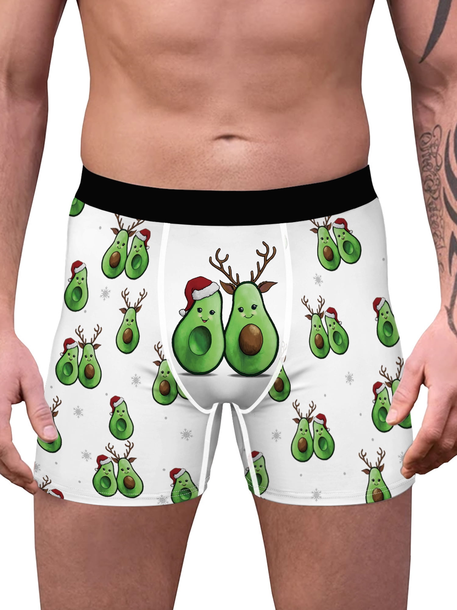 Sunisery Christmas Underwear for Men 3D Print Breathable Funny