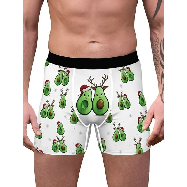 VISgogo Calzoncillos para Hombre, Patrones de Dibujos Animados para Adultos Calzoncillos Bóxer de Cintura Media para Hombres, M/L/XL/XXL VISgogo moda
