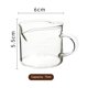 thumbnail image 2 of BCnmviku Paquete de 2 boquillas dobles, jarra medidora triple, taza de leche, 75 ml, vasos de chupito para expreso, piezas de vidrio transparente, 2 of 5