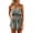 Dark Green, variant on Women's Summer Rompers Off Shoulder Smocked Romper Casual Strapless Ruffle Wide Leg Shorts Jumpsuits
