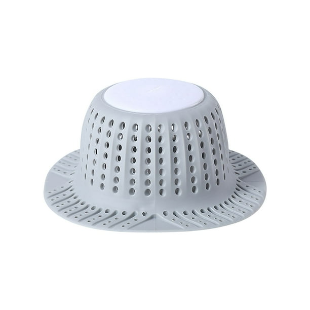 Atrapador de pelo para desagüe de lavabo de baño, tapón de pelo para desagüe de bañera, filtro desatascador, bloqueador de olores para desagüe de ducha, bloqueador de pelo tipo presión de TPR ABS