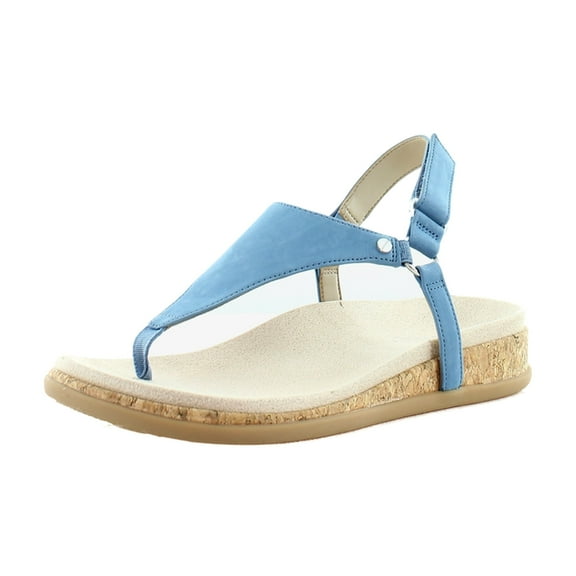 Vionic Kirra II Women's Sandals Captains Blue Nubuck Leather Size 8.5 W