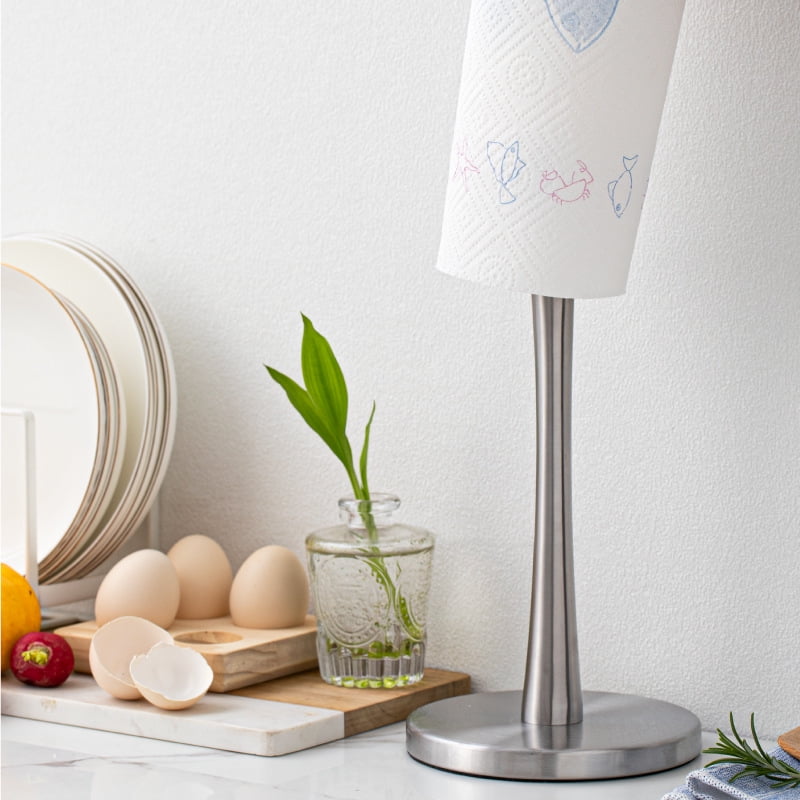 CHUNYAN The Kitchen Vertical Tissue Holder Tissue Holder Restaurant Roll Paper Rack Stainless Steel Table Towel Holder Without Punching
