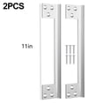 thumbnail image 1 of 2PCS Door Latch Guard Plate L Shaped Secur​ity Reinforcement Striker Plates, 1 of 4