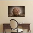 thumbnail image 2 of Wall26 Swish! Basketball Rustic Rectangular Sport Panel - Celebrating American Sports Traditions - Canvas Art Home Decor - 32x48 inches, 2 of 3