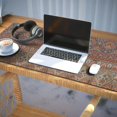 thumbnail image 3 of Long Mouse Pads for Desk,Orange Boho Ethnic Paisley Pattern Desk Mats on Top Of Desks, Desk Mouse Pad Extra Large with 3mm Non-Slip Base and Stitched Edge for Gaming,Office,Work,Home 35.4"x15.7", 3 of 6
