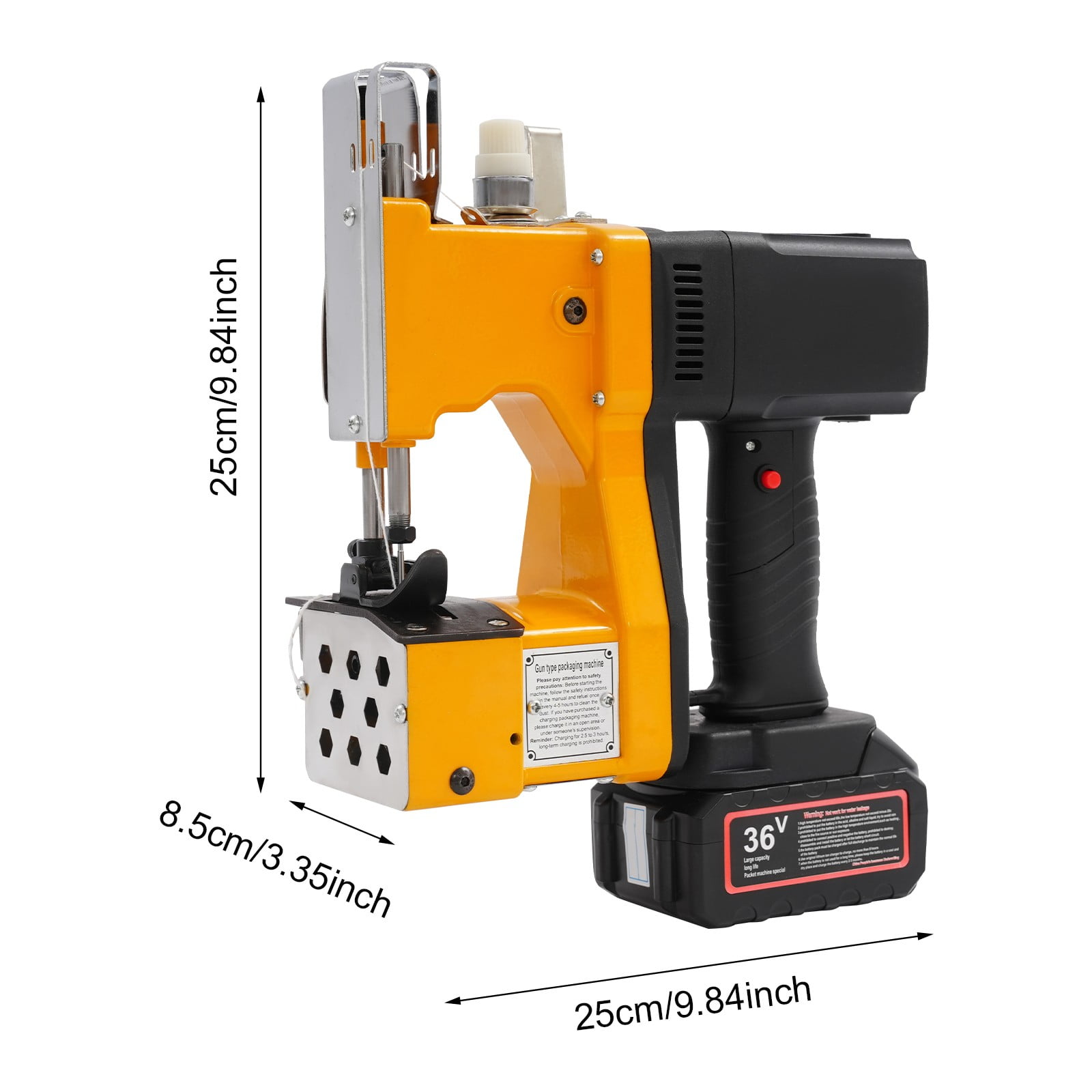 DUYIWAA 210W Bag Sewing Machine Electric Bag Industrial Stitching Tool Portable Wireless Sack Seal Closer