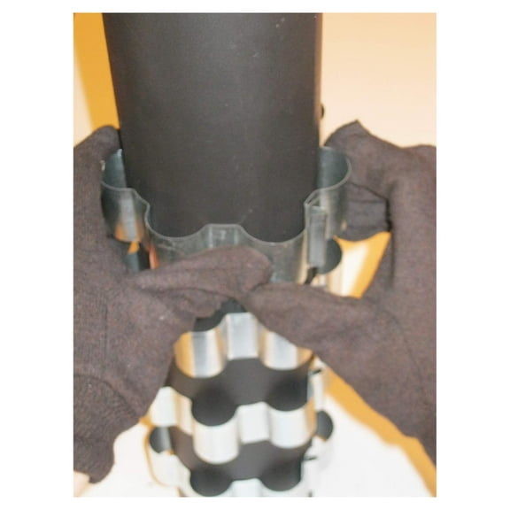 6 Stovepipe heat Reclaimer/Radiator Rings/Bands, 6 inch Dia fuel efficient Collars capture heat from stove pipe.