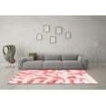 thumbnail image 3 of Ahgly Company Indoor Square Abstract Red Modern Area Rugs, 4' Square, 3 of 4