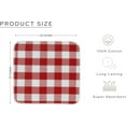 thumbnail image 2 of PurpleEssences 10 Pack Cotton Waffle Buffalo Plaid 12x12 inch Dish cloth, Red and White , Soft and Absorbent Dishrags For Cleaning and Drying Dishes, 2 of 5