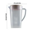 thumbnail image 3 of Elainilye Beverage Pitcher, Clear Plastic Dispenser, Lid-Included Container For Lemonade, Iced Tea, Milk, Cold Drinks, Party Serving, 3 of 6