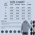 thumbnail image 3 of Men’s Pullover Hooded Sweatshirt with Half Zip Front Kangaroo Pocket and Adjustable Drawstring Hood Casual Fit Light Gray 2XL, 3 of 5