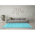 thumbnail image 3 of Ahgly Company Indoor Rectangle Solid Light Blue Modern Area Rugs, 3' x 5', 3 of 4