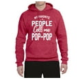 thumbnail image 2 of Wild Bobby,My Favorite People Call Me Pop-Pop Father Dad Grandpa Gift, Father's Day, Unisex Graphic Hoodie Sweatshirt, Vintage Heather Red, 3XL, 2 of 3