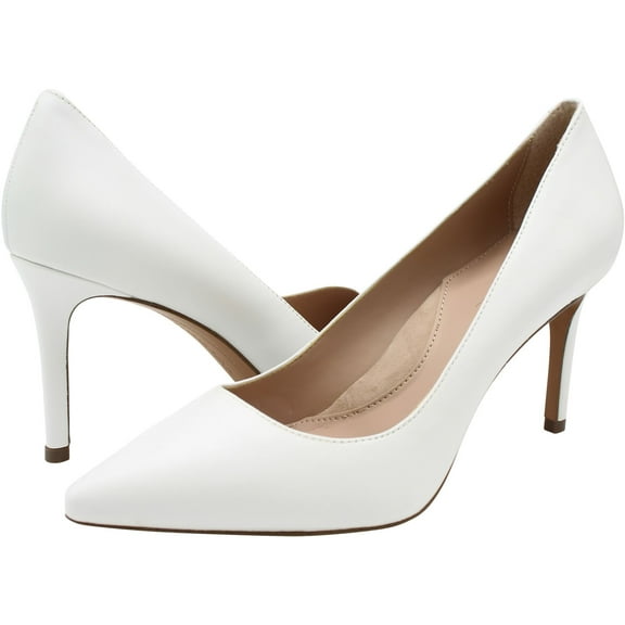 Banana Republic Womens Madison Round Heel Pumps, White, 7.5
