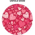 thumbnail image 4 of Happy Mother Day Tablecloth Round 60 Inch Ruitic Pink Red Love Heart Table Cloth Waterproof Fabric Farmhouse Mother Day Tablecloths Decorative for Holiday Home Party Wedding Picnic, 4 of 6