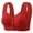 Red, variant on GDREDA Women's Daily Wear Bra Women's Comfortable And Sexy Transparent Shoulder Strap Cordless Backless Spongeless With Convertible Shoulder Straps Grey,40