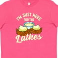thumbnail image 4 of Inktastic Hanukkah Funny Here for Latkes Youth T-Shirt, 4 of 5