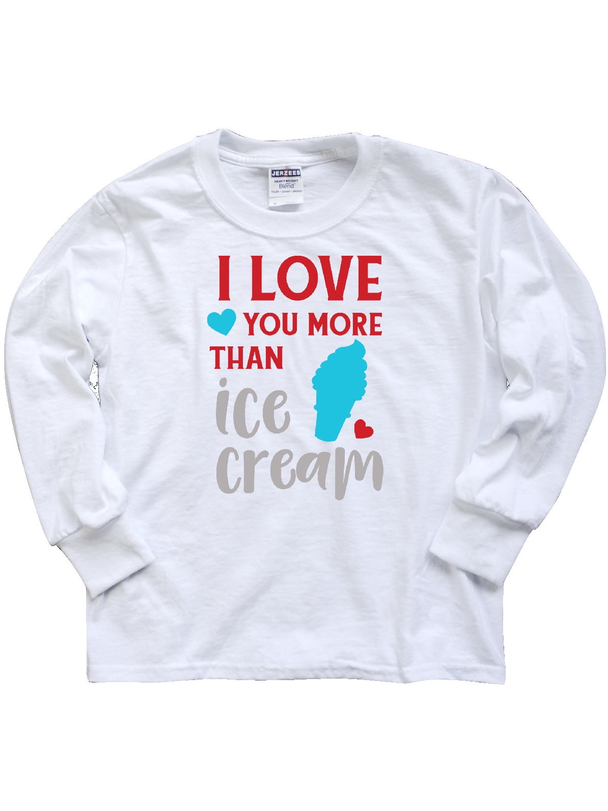 Inktastic I Love You More Than Ice Cream Hearts Blue Red Child Long Sleeve T Shirt Unisex Walmart Com Walmart Com Inktastic I Love You More Than Ice Cream Hearts Blue Red Child Long Sleeve T Shirt Unisex Walmart Com Walmart Com