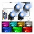 thumbnail image 2 of Underwater Pond Lights, Dimmable Submersible Led Fountain Lights with Timer, IP68 Waterproof, Colorful Light, US Plug, 2 of 8