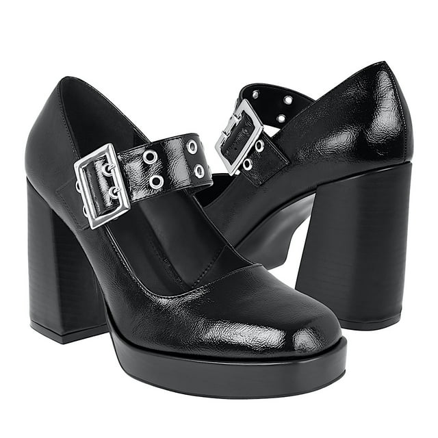 TACONES STYLO MUJER 29222 CHAROL NEGRO