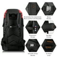 thumbnail image 4 of 65L Camping Hiking Backpack Water Resistant Large Outdoor Travel Backpack for Men & Women, Red, 006, 4 of 11