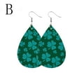 thumbnail image 2 of Wioihee Under $2.00 Earrings Studs St Patricks Day Earrings for Women Rhinestone Green Heart Leaf Earring for Women St Patricks Day Accessories, 2 of 2