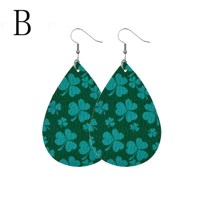 Pendientes para mujer, regalos para mujer, pendientes de San Patricio, pendientes verdes en forma de gota, joyería, regalo festivo para mujer, pendientes de moda.