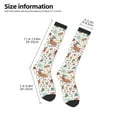 thumbnail image 5 of Daiia Sports Socks Winter Christmas And New Year Deer Printed Novelty Crew Socks for Men Women Knee High Socks Cotton Socks Soft & Breathable Support Unisex Socks, 5 of 9