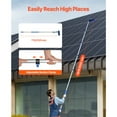 thumbnail image 4 of KFFKFF Water Fed Pole Kit, 30FT Solar Panel Cleaning Pole with Extendable Handle, 180° Rotatable Brush Head & 65.6FT Hose, 4 of 9