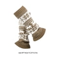 thumbnail image 3 of Hwkond Christmas Socks for Women Thickened Christmas Socks With Snowflake Deer Patterns Winter Warm Ankle Cuffs Cozy Knitted Leg Warmers Stacking Socks And Woolen Sock Covers For Fall Winter, 3 of 6