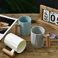 thumbnail image 3 of [CLEARANCE sales]Cup with Wooden Handle for Bathroom Fall Resistant for Home Kitchen, 3 of 6