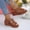 #0235-Brown, variant on Xucatan Women's Floral Embroidered Up Wedge Sandals, Peep Toe Espadrille Slippers with Side Cutouts, Chunky Platform Thick Sole Casual Summer Shoes, Versatile Design for Beach Outdoor Gift