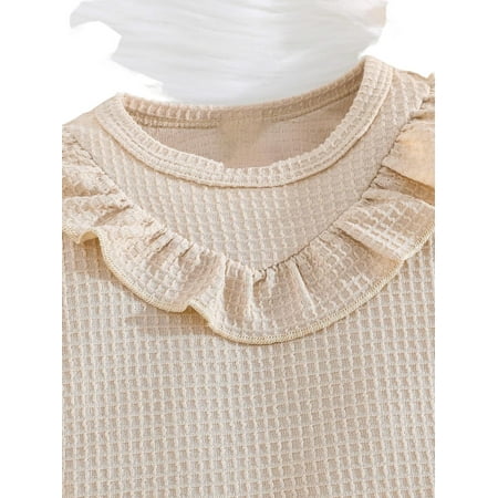 

Plain Round Neck Tee Long Sleeve Apricot Baby Tops (Baby s)