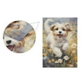 thumbnail image 2 of Dog Flowers Floral Garden Flag Double Sided Outdoor Banners for Courtyard Outdoor Lawn Farmhouse Holiday Decorations, 2 of 5