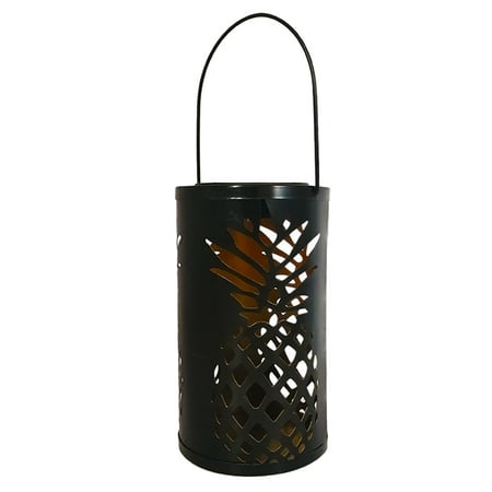 

Garden Solar Lights Iron Art Hollow Pineapple Pattern Lights Projection Lamps