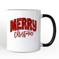 thumbnail image 5 of Merry Christmas Sequin Personalized Mug, Bold Red Glitter Custom Gift for Festive Holiday Season, 5 of 5